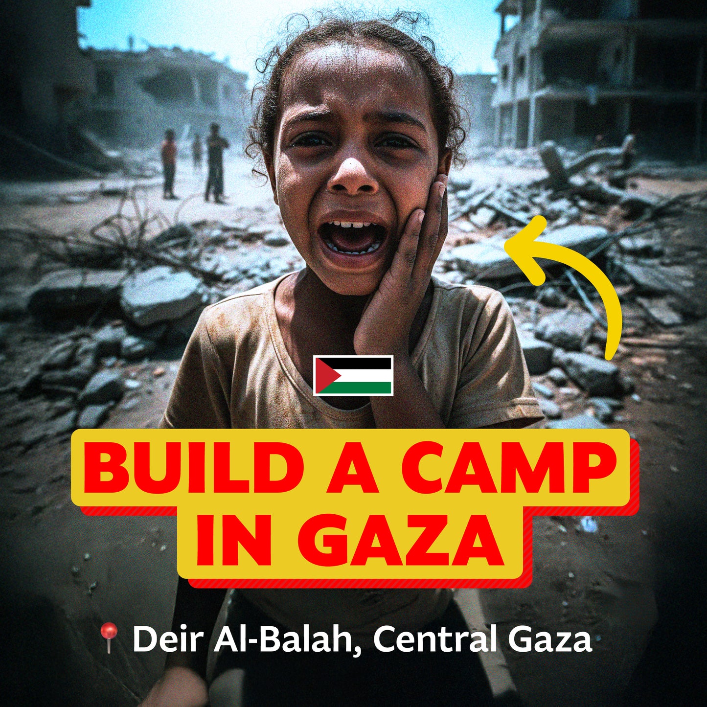 Build a Camp in Deir Al-Balah, Central Gaza 🇵🇸