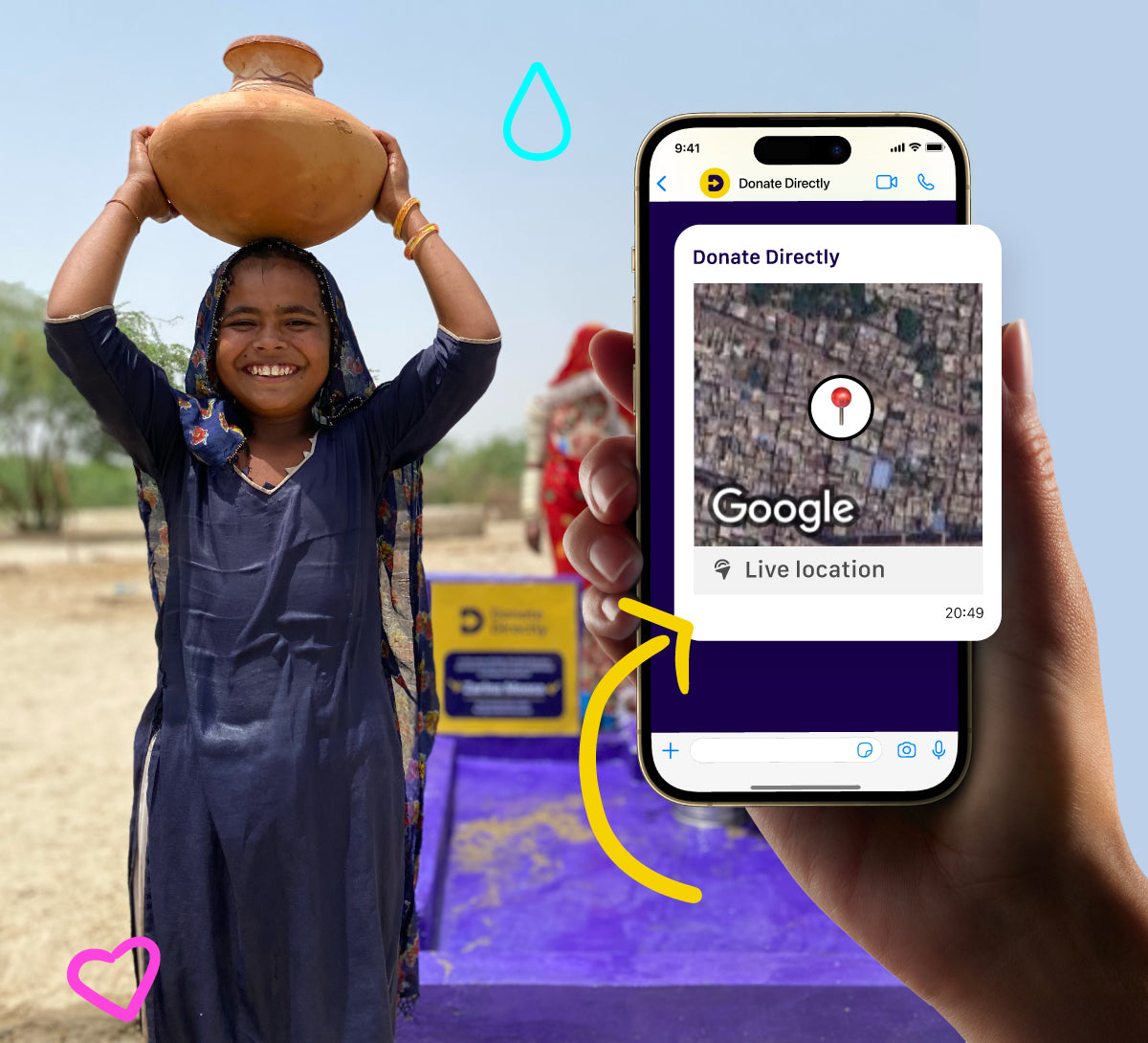 Build a Water Well Directly, Get Instant Updates!